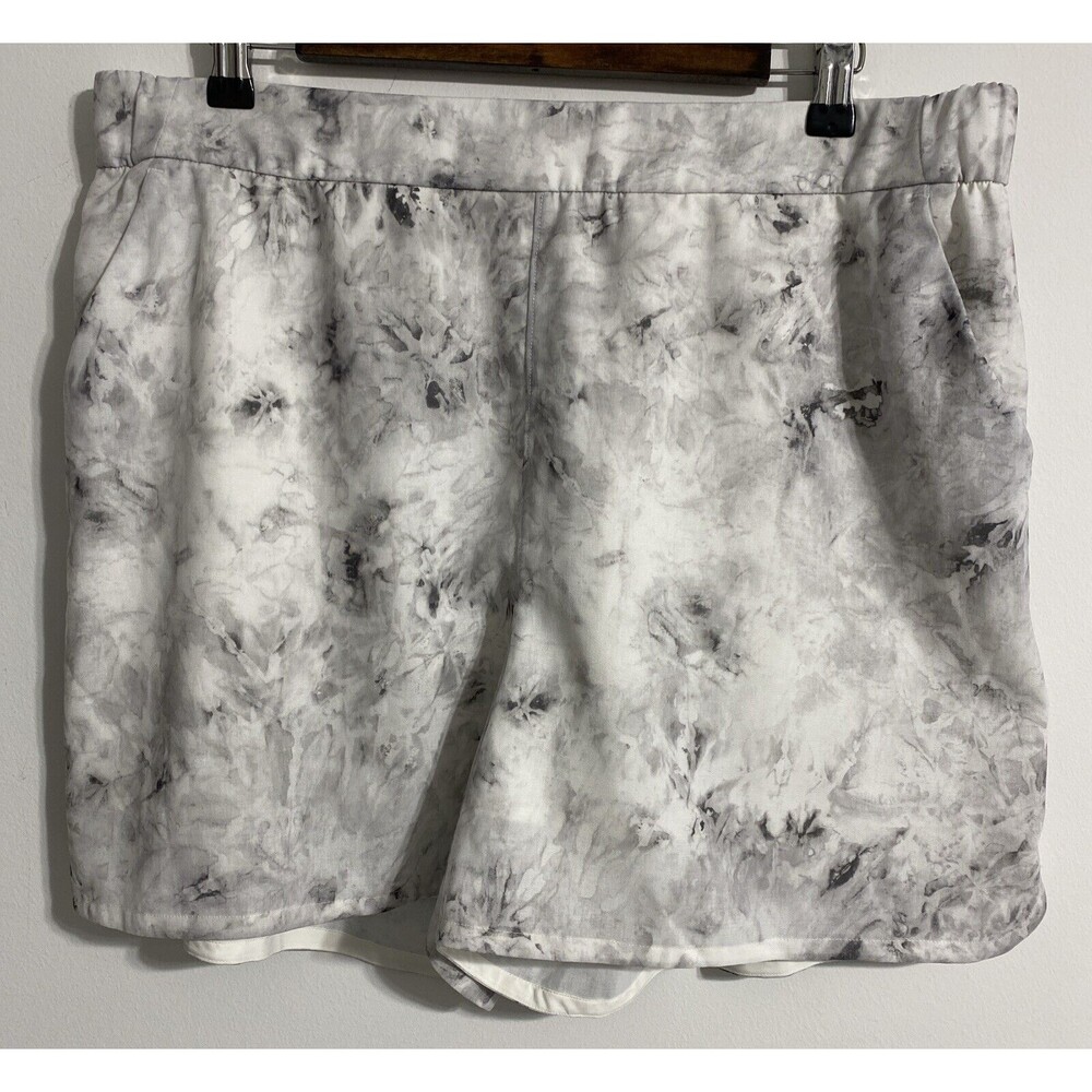 lululemon athletica Gray and White Athletic Shorts